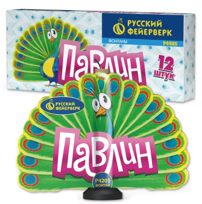 Павлин F Пиротехнический фонтан купить в Десногорске | desnogorsk.salutsklad.ru